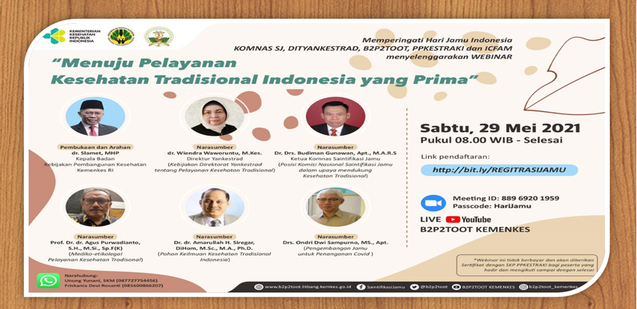 Pelayanan Kesehatan Tradisional yang Prima